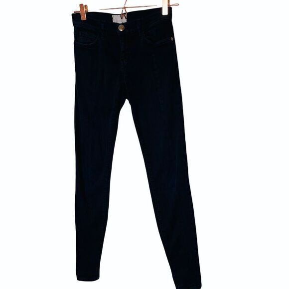 EUC Current Elliot Black Zip Ankle Skinny Jeans 26 - Picture 1 of 7